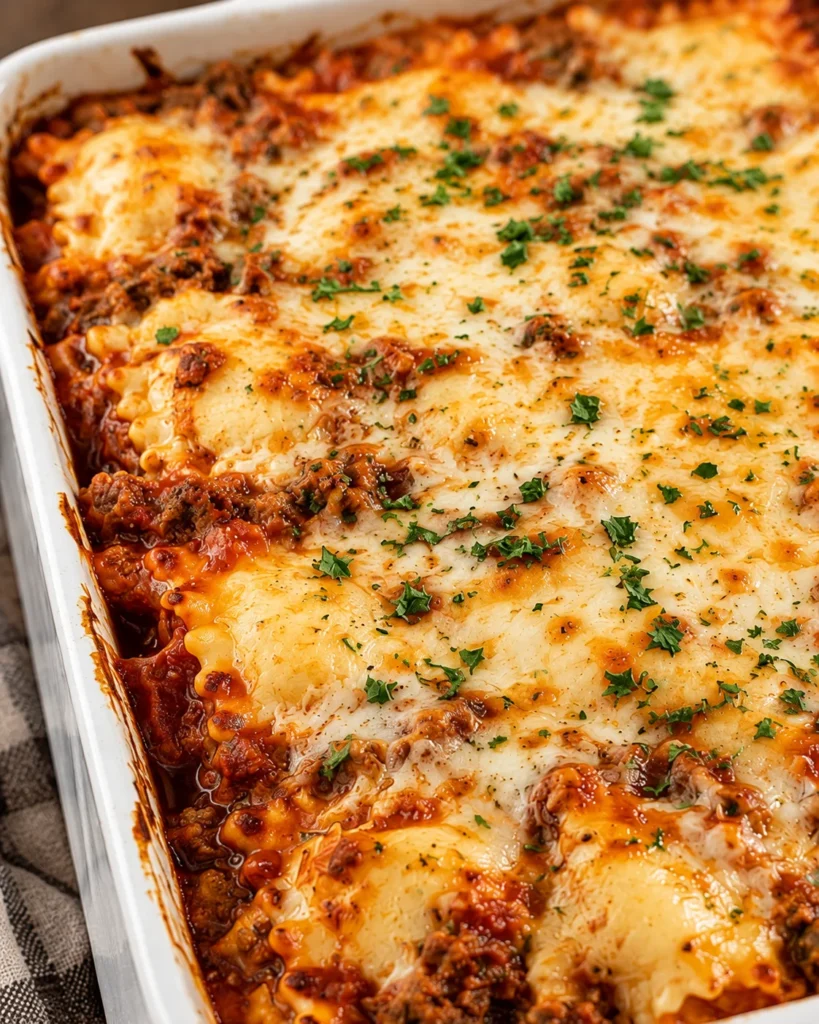 Easy Ravioli Lasagna