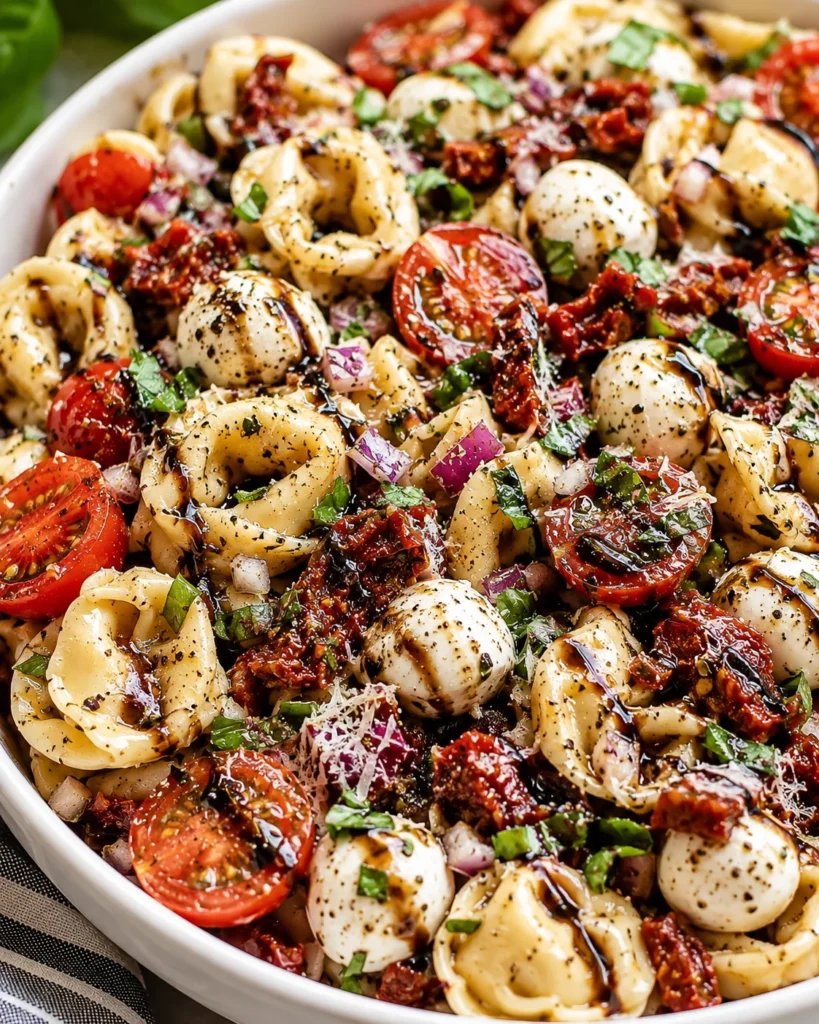 Fresh Caprese Tortellini Pasta Salad